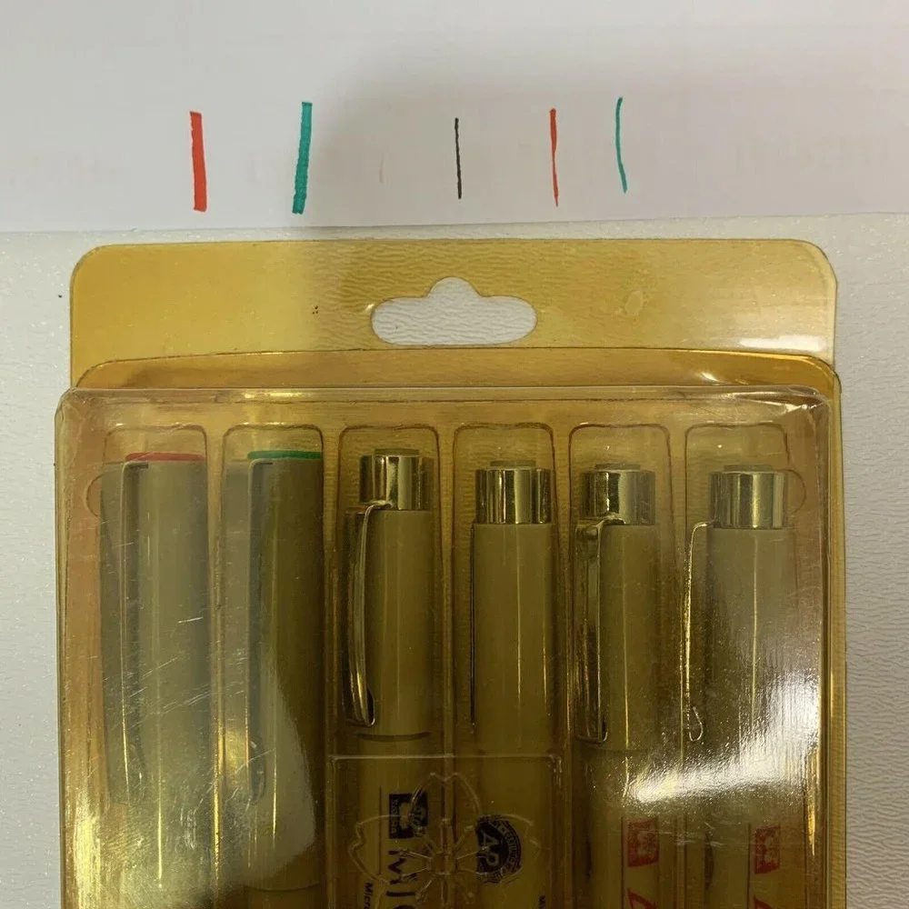 Vtg Sakura Archival Memory Album Pen Set 6 Pigma‎